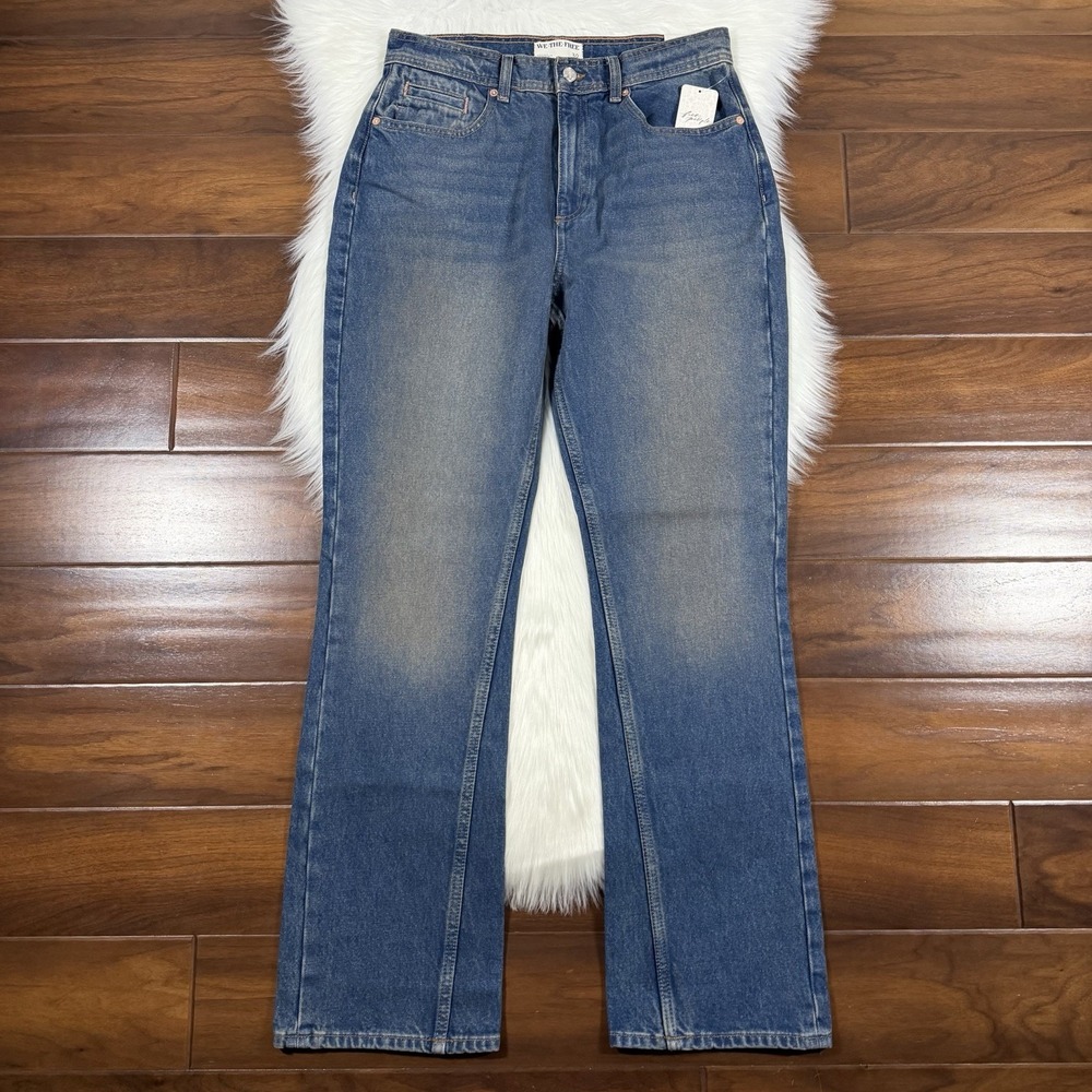 We The Free People Women's Size 30 Xena Slim Straight High Rise Denim Jeans